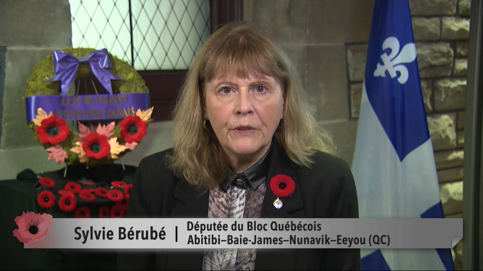 Sylvie Berube Jour du souvenir 2023 Messages des députés CPAC ca