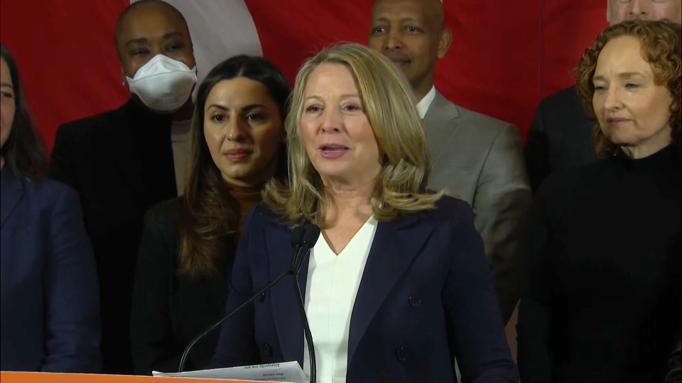 Ontario Ndp Leader Marit Stiles Makes An Announcement In Toronto