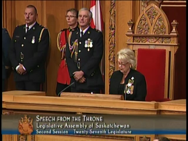 Public Record : 2013 Saskatchewan Speech from the Throne