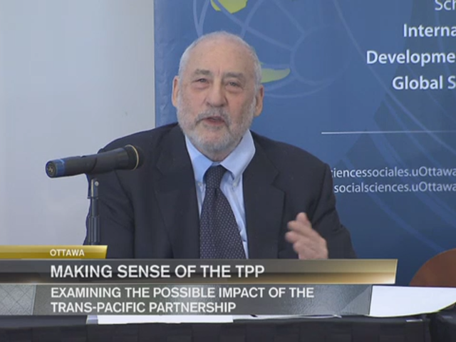Podium : Joseph Stiglitz - Making Sense of the TPP
