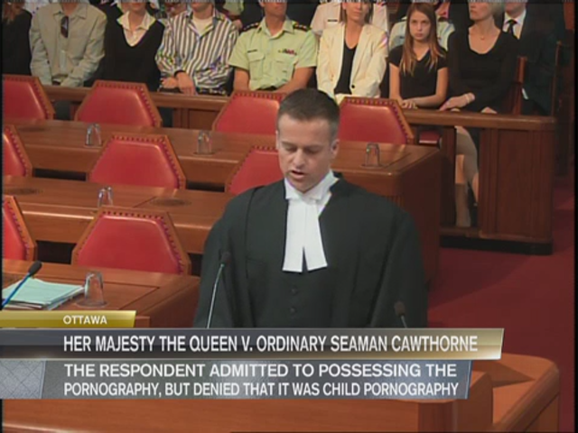Supreme Court Hearings : Her Majesty the Queen v. Ordinary Seaman Cawthorne