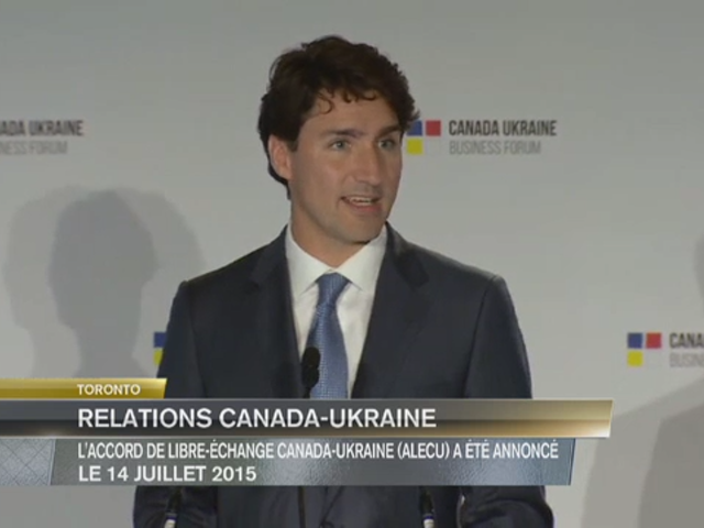 Headline Politics : Justin Trudeau at the Canada-Ukraine Business Forum