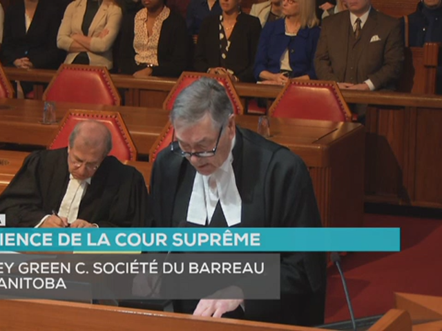 Supreme Court Hearings : Sidney Green v. Law Society of Manitoba