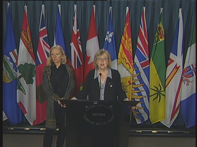 Headline Politics : News Conference – Elizabeth May and Daphne Wysham