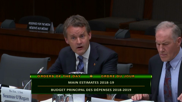 In Committee from the House of Commons : Main Estimates: Minister O’Regan on Departmental Funding