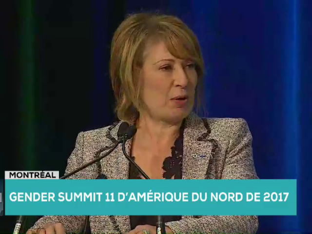 Podium : Canada's Chief Science Adviser Mona Nemer Discusses Women in STEM Fields
