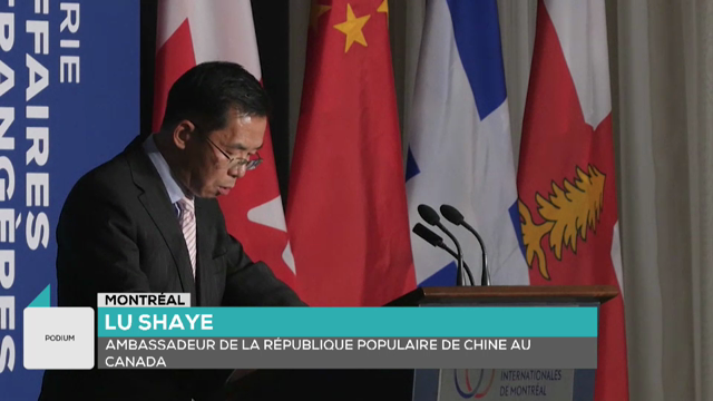 Podium : L’ambassadeur Lu Shaye discute de la nouvelle route de la soie