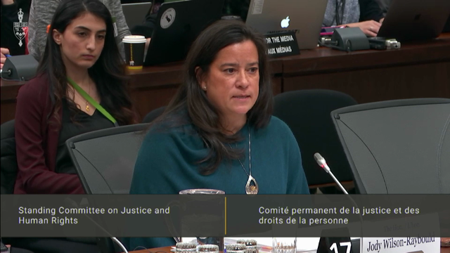 In Committee from the House of Commons : Jody Wilson-Raybould Testifies on SNC-Lavalin Controversy