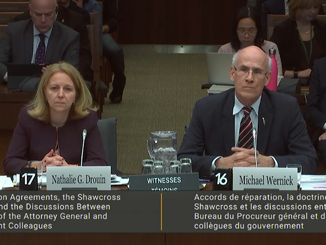 In Committee from the House of Commons : SNC-Lavalin: Privy Council Clerk and Deputy Justice Minister Testify