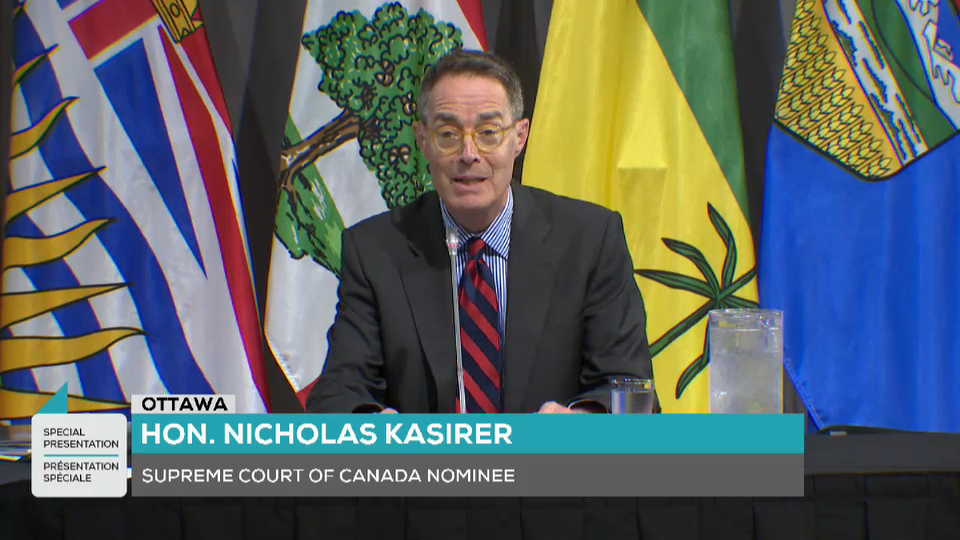 Parliamentarians Question Supreme Court Nominee Nicholas Kasirer