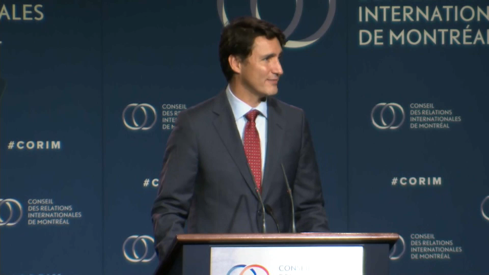 Headline Politics : PM Trudeau Addresses Montreal Council on Foreign Relations