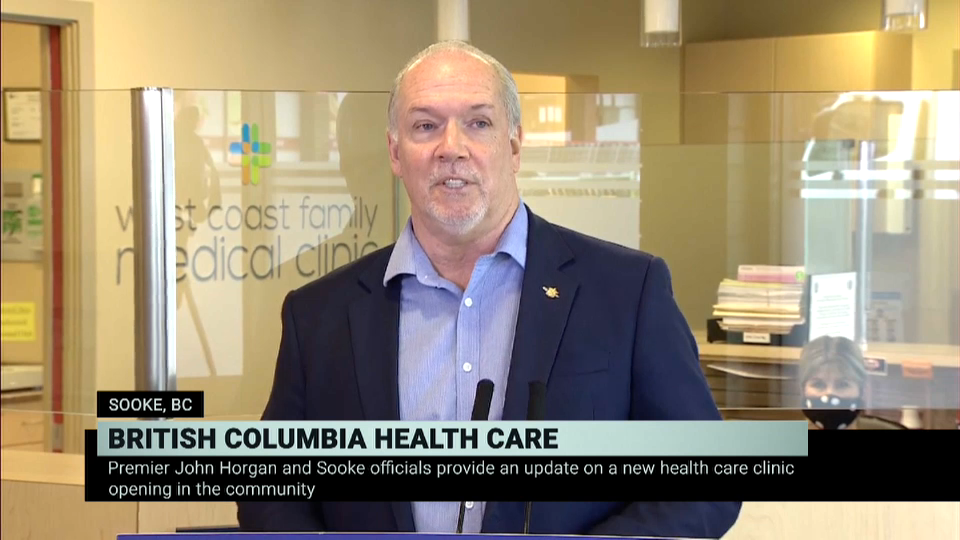 Headline Politics : B.C. Announces Health-Care Funding for Sooke Community – June 12, 2020