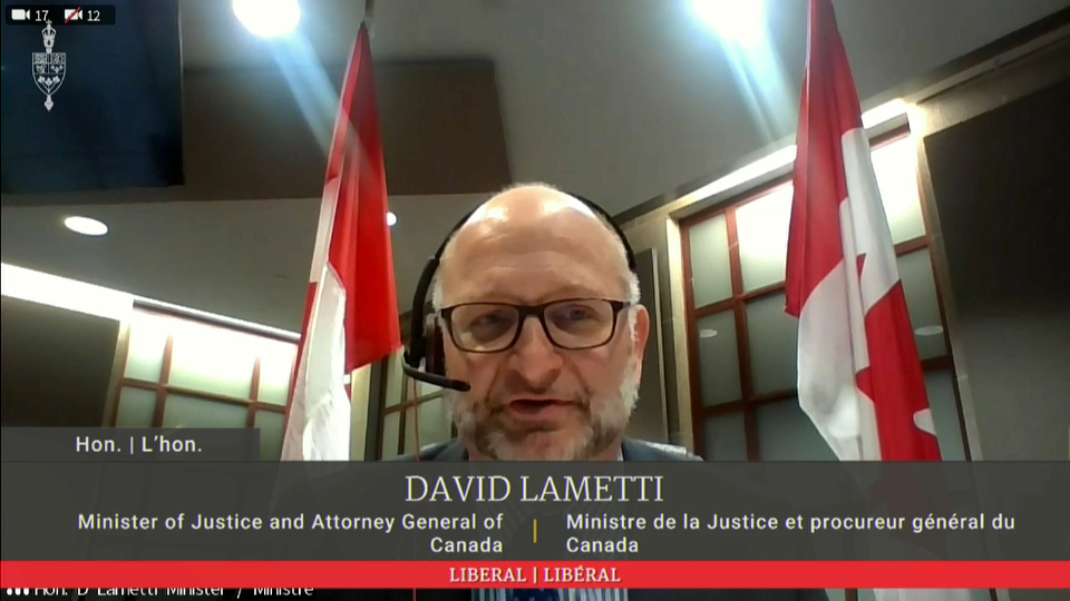 In Committee from the House of Commons : Justice Minister David Lametti Discusses Main Estimates