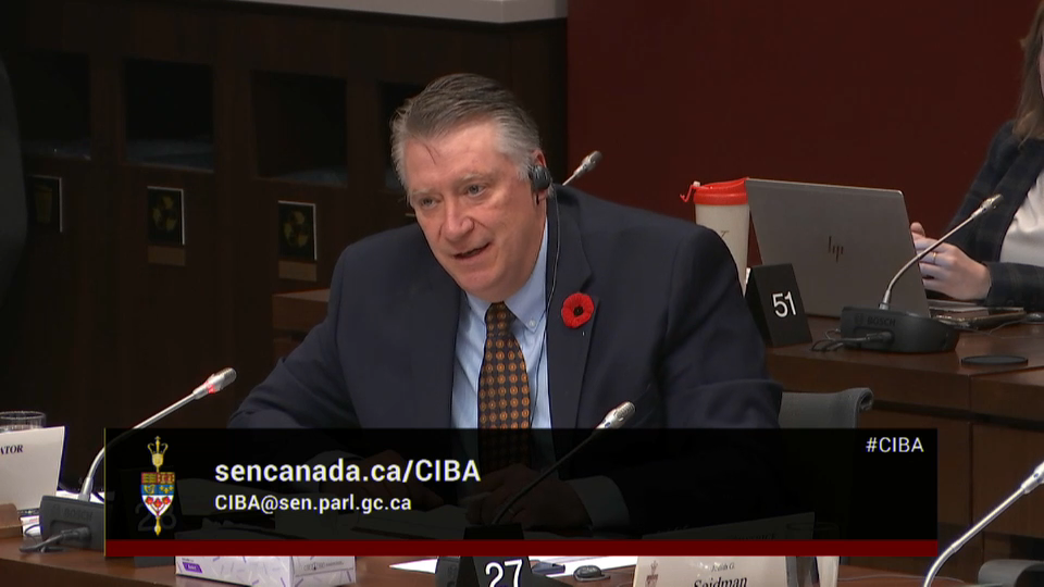 In Committee from the Senate of Canada : Funding Debate Over New Senate Group