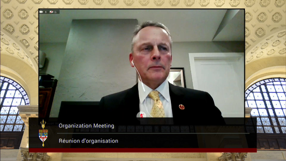 In Committee from the Senate of Canada : Senators Elect David Wells as Committee Chair