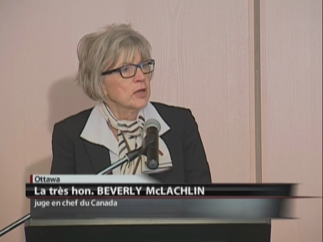 Podium : Beverley McLachlin