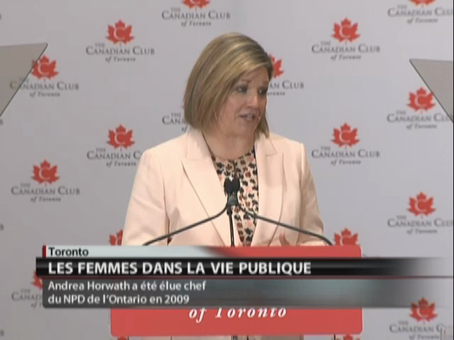 Andrea Horwath | Podium | CPAC.ca