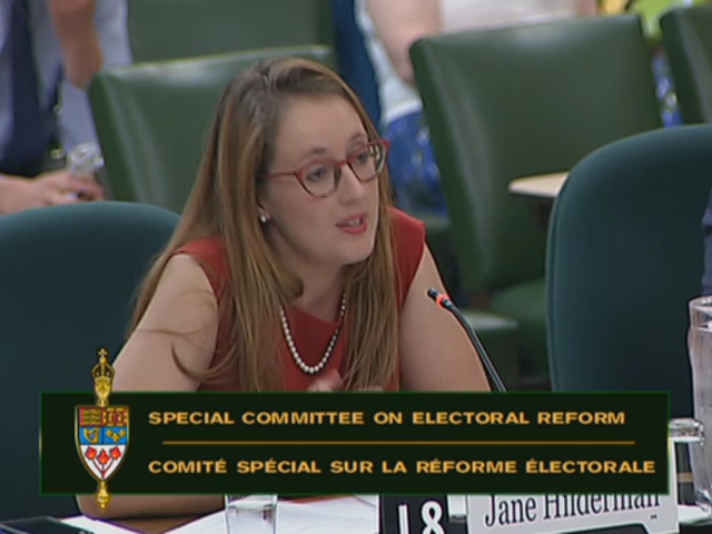 In Committee from the House of Commons : Special Committee on Electoral Reform - August 31, 2016 - Part 3