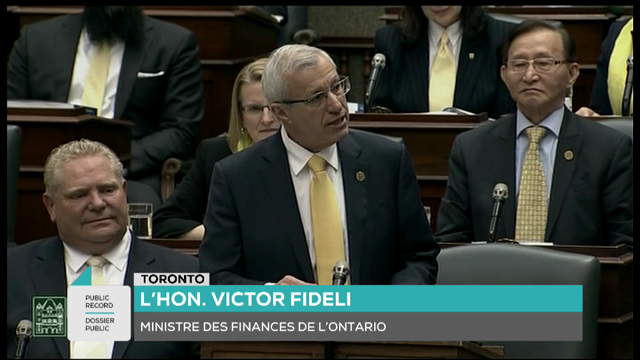 Public Record : Ontario Provincial Budget Address 2019