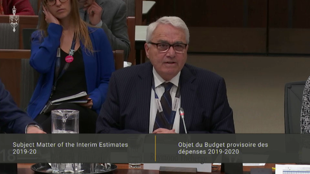 In Committee from the House of Commons : Raymond Théberge Answers Questions on His Office’s Interim Budget Estimates