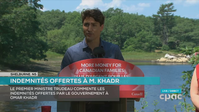 Headline Politics : News Conference – Justin Trudeau in Shelburne, N.S.