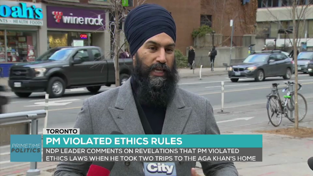 Headline Politics : Jagmeet Singh Reacts to Ethics Report on Prime Minister
