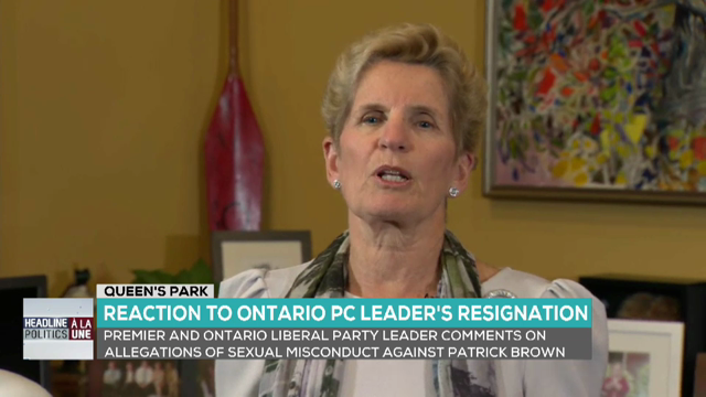 Ontario Premier Kathleen Wynne Reacts to Patrick Brown Resignation | Headline Politics | CPAC.ca