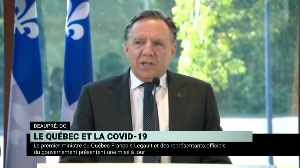Quebec COVID-19 Update: Premier François Legault in Beaupré | COVID-19 ...