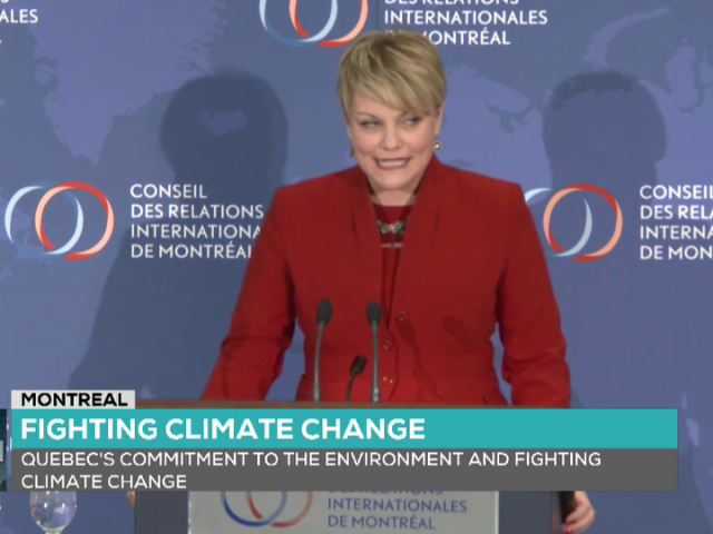 Podium : L'environn. et la lutte aux chang. climat.: l'engagement du Québec