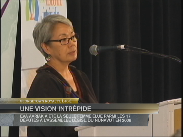 Podium : Eva Aariak
