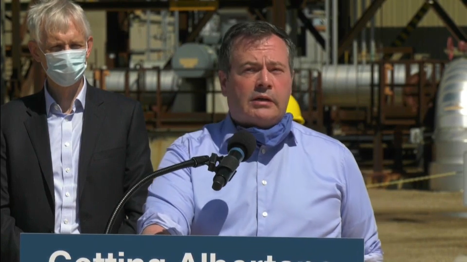 Headline Politics : Alberta Premier Jason Kenney Speaks with Reporters in Fort Saskatchewan