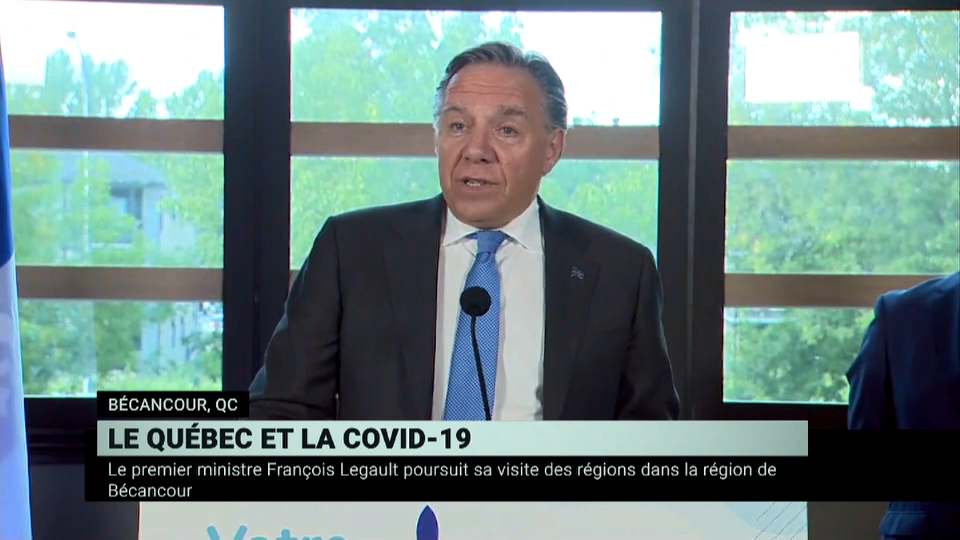 Quebec Premier François Legault Speaks with Reporters in Bécancour | COVID-19: Canada Responds | CPAC.ca