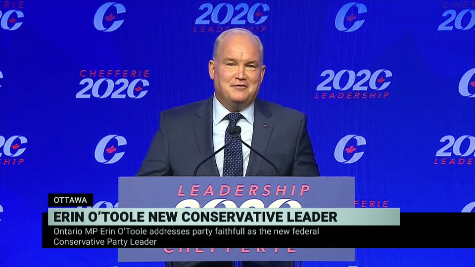Émission spéciale : Direction du Parti conservateur : discours de victoire d’Erin O’Toole