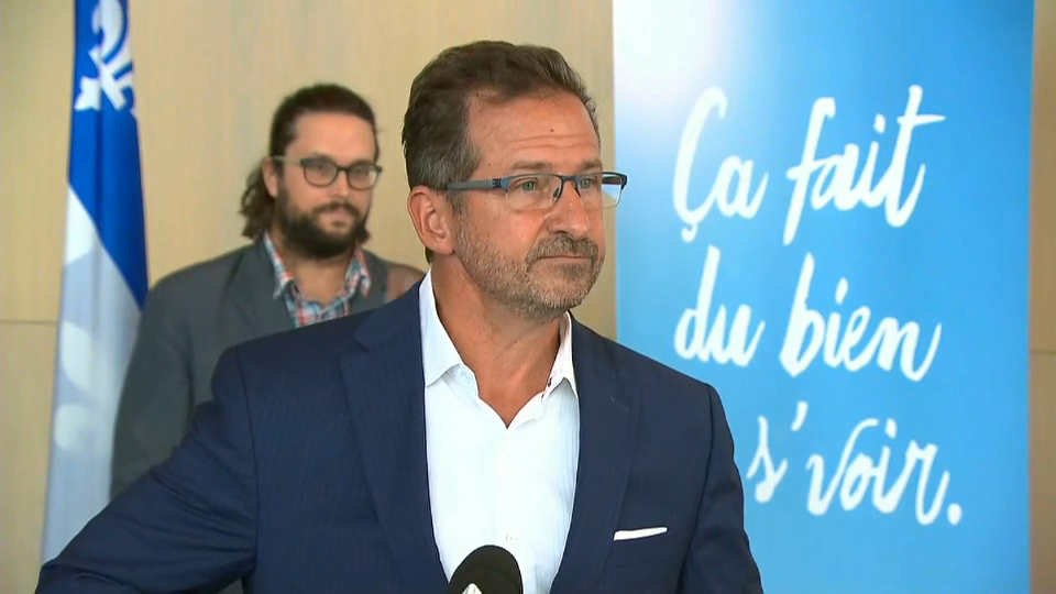 À la une : Yves-François Blanchet devant les médias à Saint-Hyacinthe – 8 septembre 2020