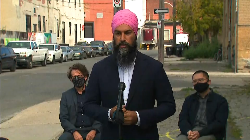 Headline Politics : NDP Leader Jagmeet Singh Speaks with Reporters in Toronto – September 11, 2020