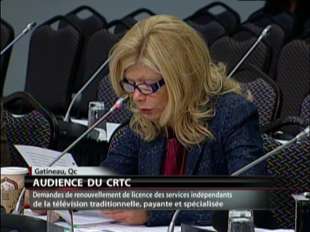 CRTC Hearings : April 24, 2013 (Part 1 of 2)