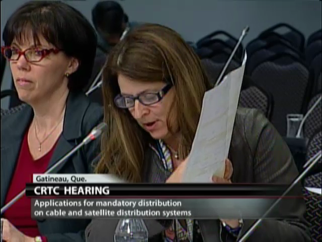 CRTC Hearings : April 25, 2013 (Part 1 of 2)