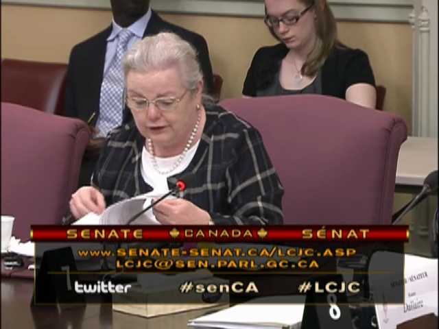 In Committee from the Senate of Canada : Legal and Constitutional Affairs - May 28, 2013