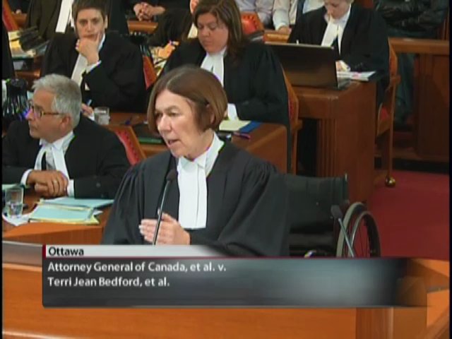 Supreme Court Hearings : Attorney General of Canada, et al. v. Terri Jean Bedford, et al.