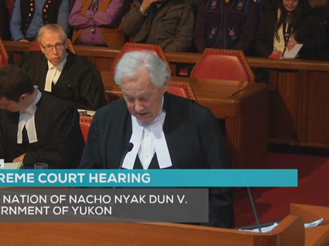 Supreme Court Hearings : First Nation of Nacho Nyak Dun, et al. v. Government of Yukon