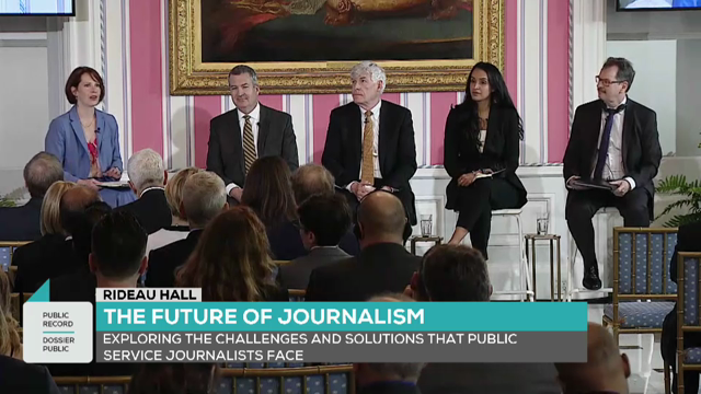 Public Record : Governor General Hosts Panel on Journalism in Canada