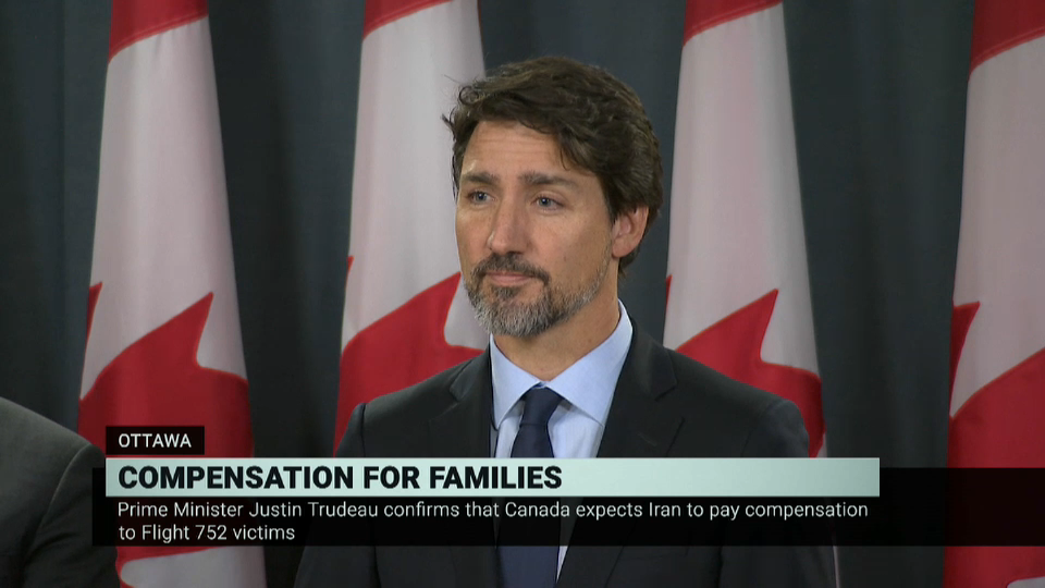 Headline Politics : PM Trudeau Announces Compensation for Families of Flight 752 Victims