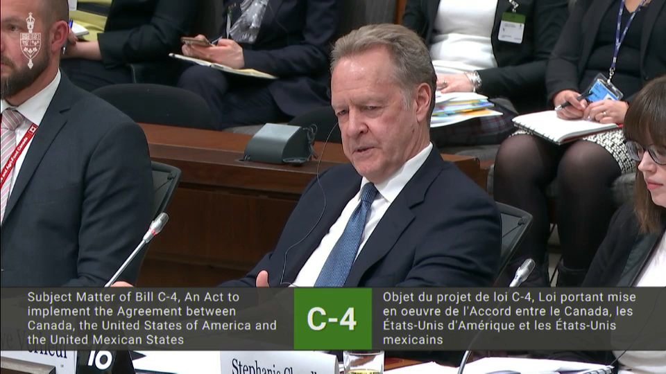 In Committee from the House of Commons : Pre-Study of New NAFTA Deal Begins