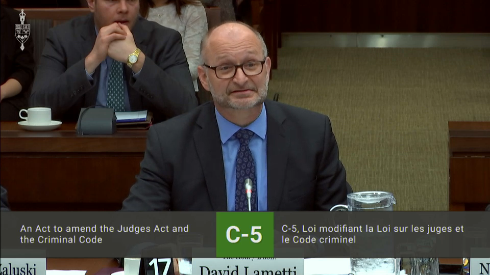 In Committee from the House of Commons : Minister Lametti on Sexual Assault Training Bill