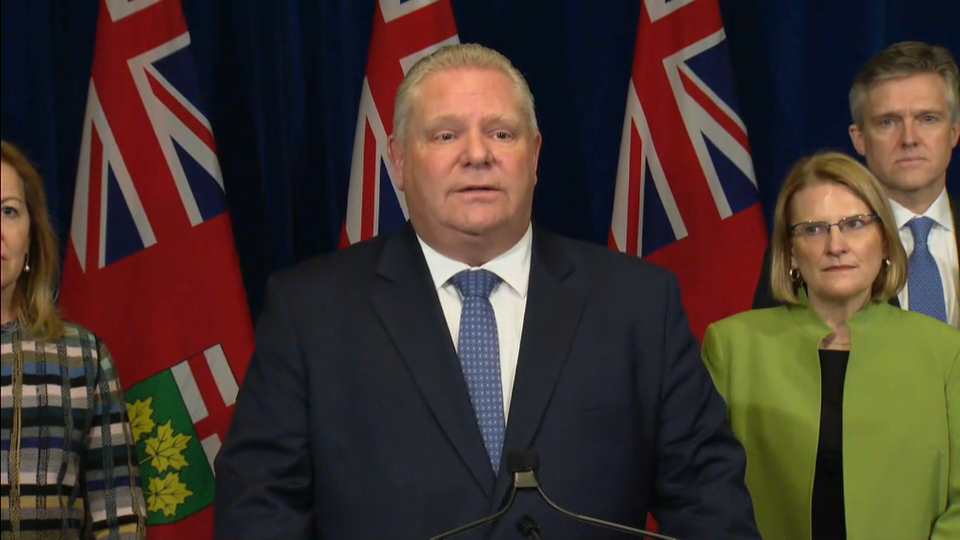 COVID-19: Canada Responds : Ontario Premier Doug Ford Declares State of Emergency Due to COVID-19