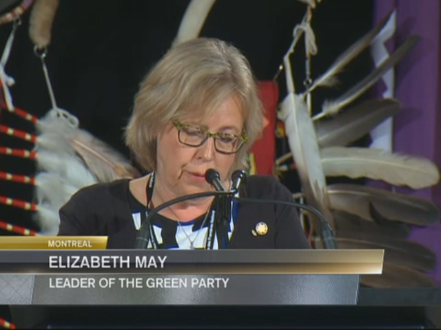 Podium : Elizabeth May