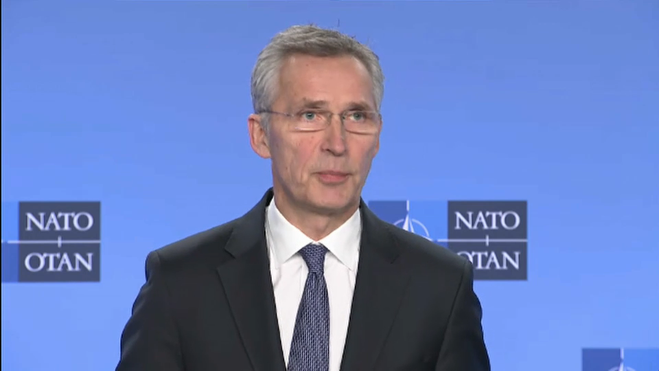 Headline Politics : Jens Stoltenberg Comments After NATO Meeting on Iraq Training Mission