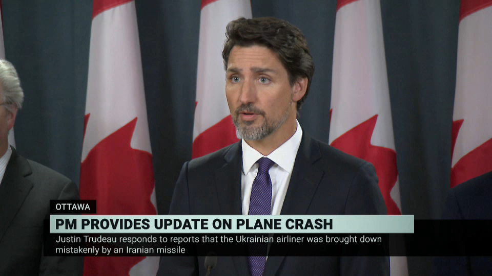 Headline Politics : PM Trudeau: Intelligence Suggests Plane Was Shot Down – January 9, 2020