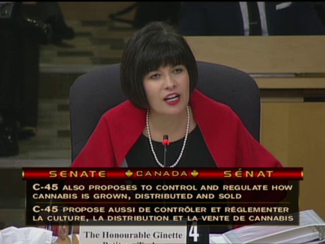 In Committee from the Senate of Canada : Health Minister Defends Minimum Age for Cannabis Use