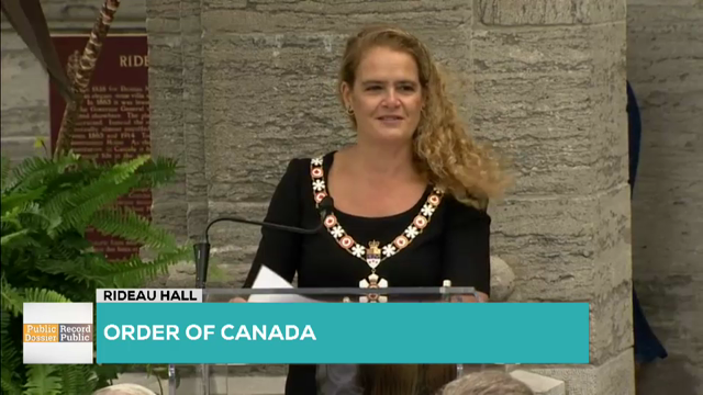 Public Record : Investiture of the Order of Canada – September 6, 2018